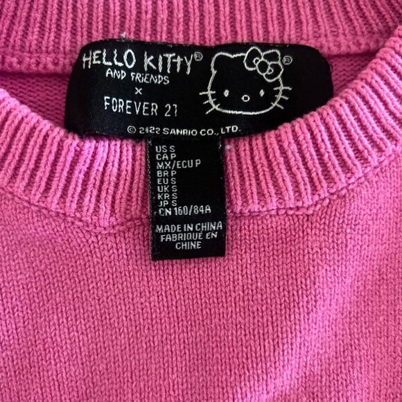 Hello Kitty Sweater Badtz Maru Pink  Small Forever 21 x Hello Kitty - Picture 2 of 6